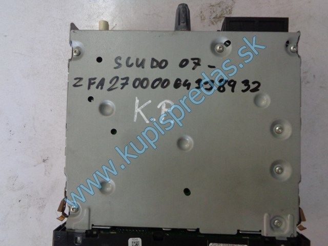 autorádio  na fiat scudo II, 98041626XT01